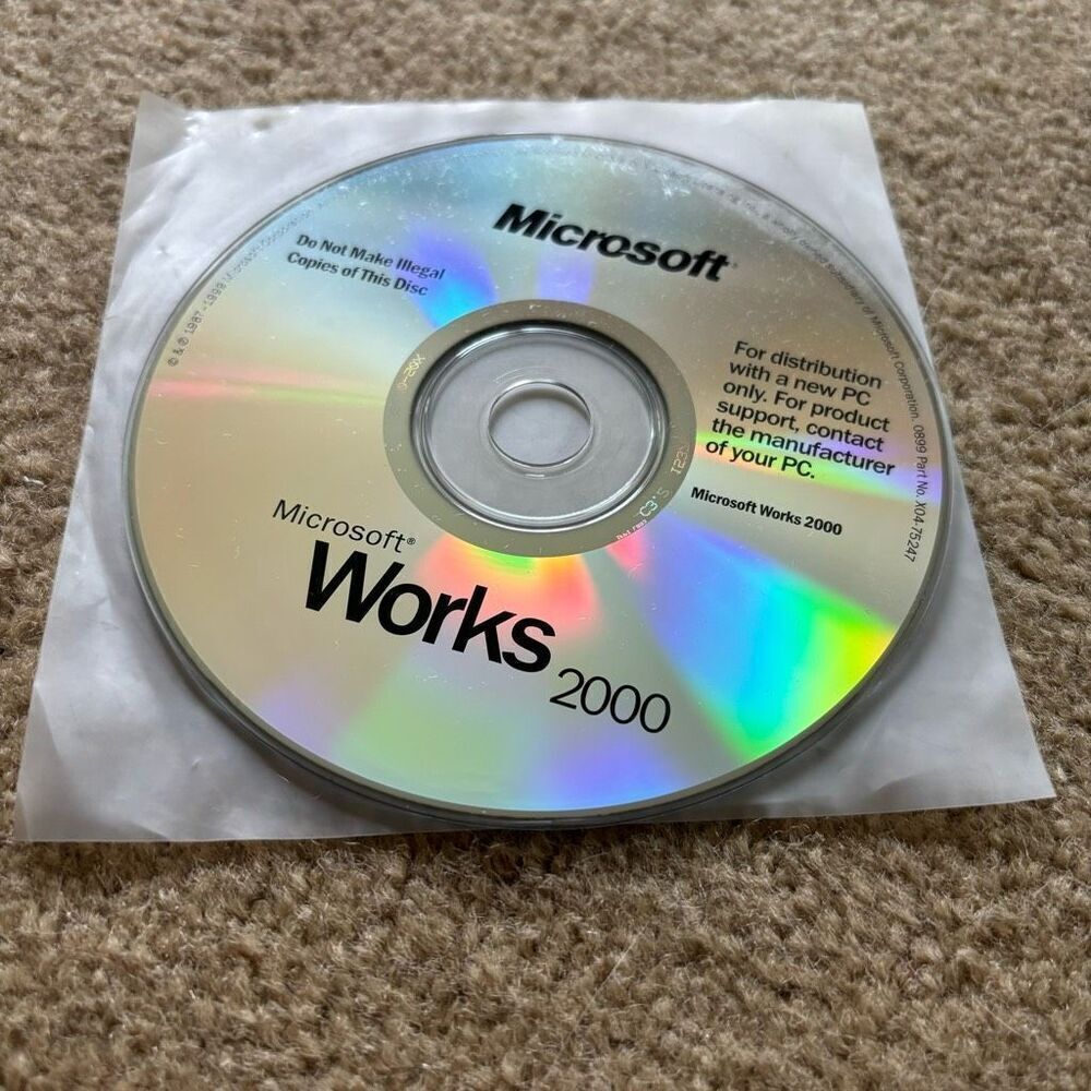 Microsoft Works 2000 Disc